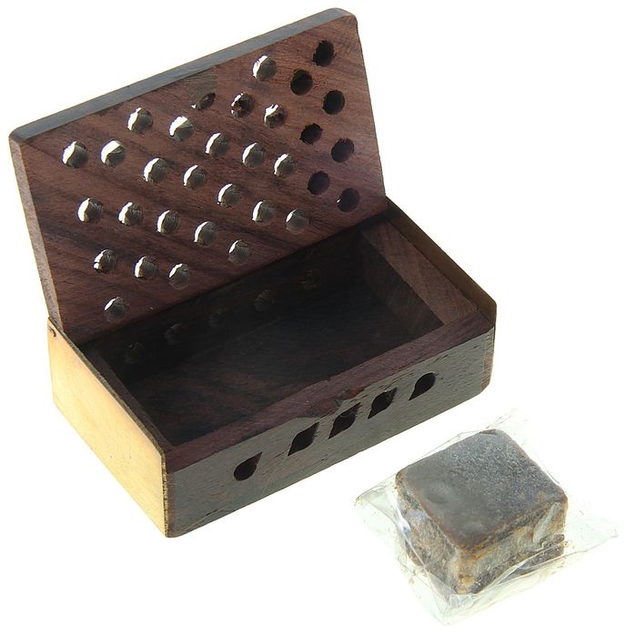 Аромасаше янтарь в шкатулке Пачули - Амбер, 5 г. МИКС