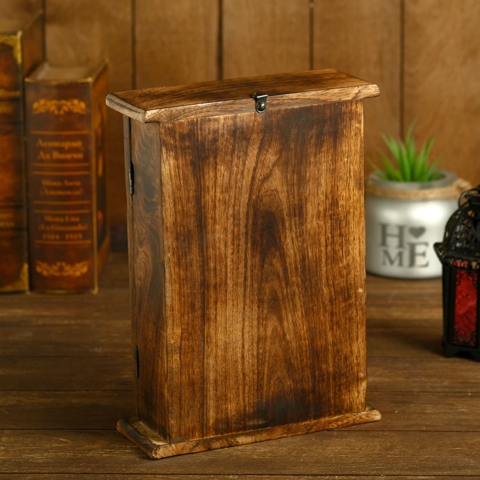 Ключница "Цветущее дерево" тёмная