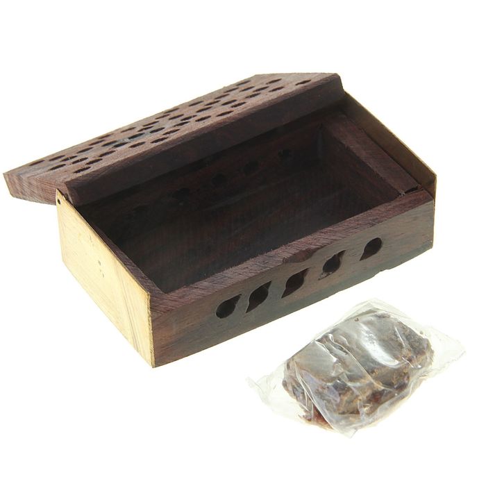 Аромасаше янтарь в шкатулке Коричневый амбер, 5 г. МИКС