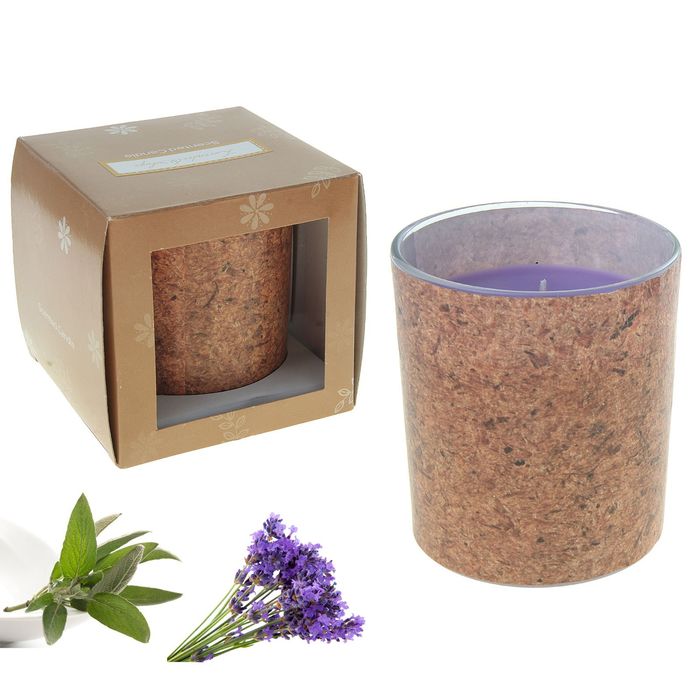 Свеча ECO LUMIERE Лаванда-шалфей, 250 мл