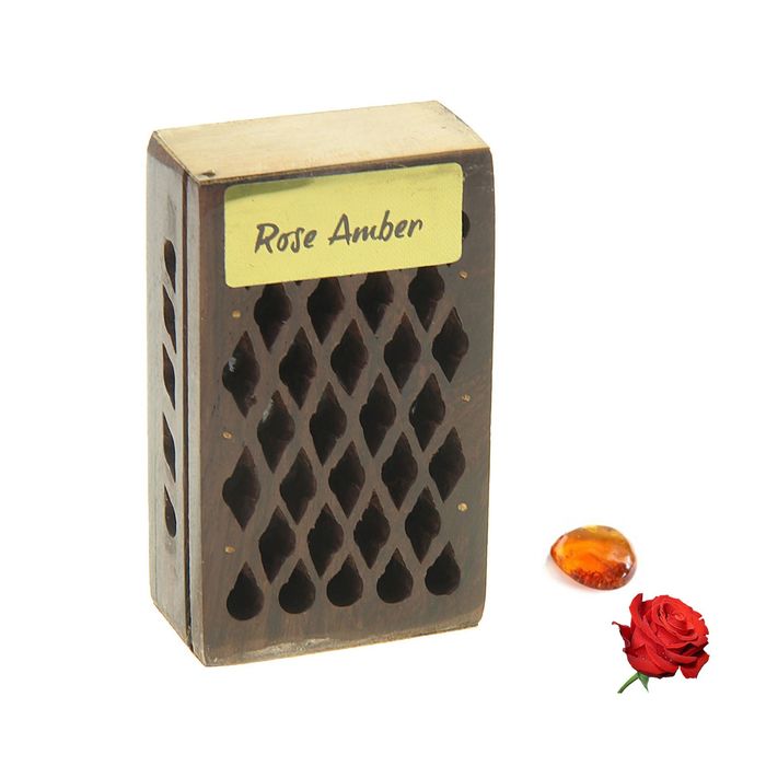 Аромасаше янтарь в шкатулке Роза - Амбер, 5 г. МИКС