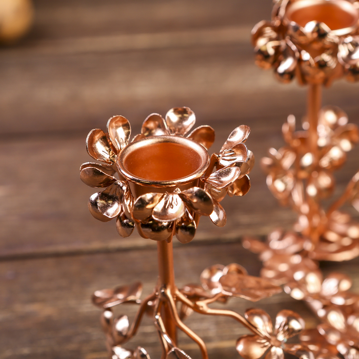 Подсвечник на 5 свечей "Вишневый сад"