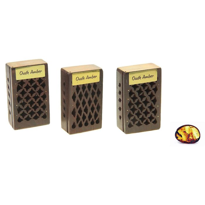 Аромасаше янтарь в шкатулке Черный амбер, 5 г. МИКС