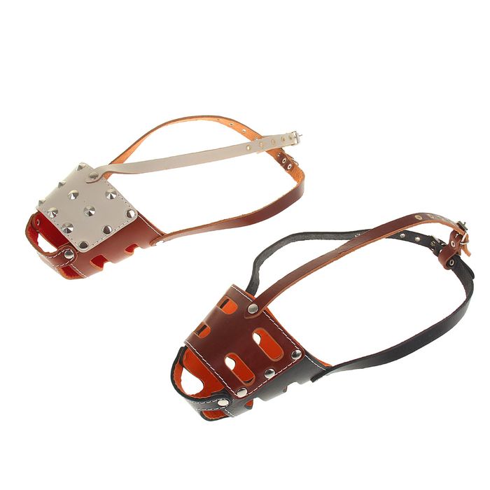 Намордник №4 цельнокроенный (длина 11, обхват 30 см), микс видов и цветов