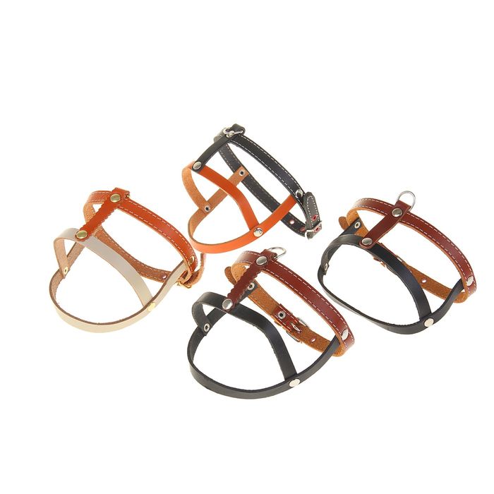 Шлейка малая, ширина 1,4 см, обхват шеи 32, обхват груди 38-46 см