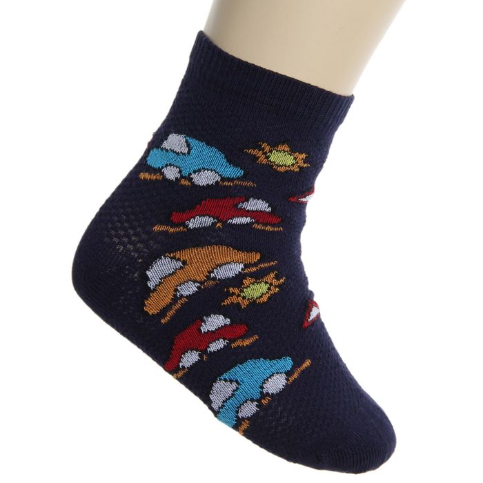 Носки детские, цвет тёмно-синий, размер 16-18