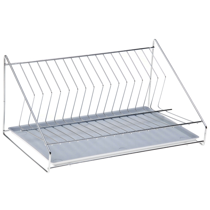 Тарелосушка настольная 39х25х15 см "Мини", цинк