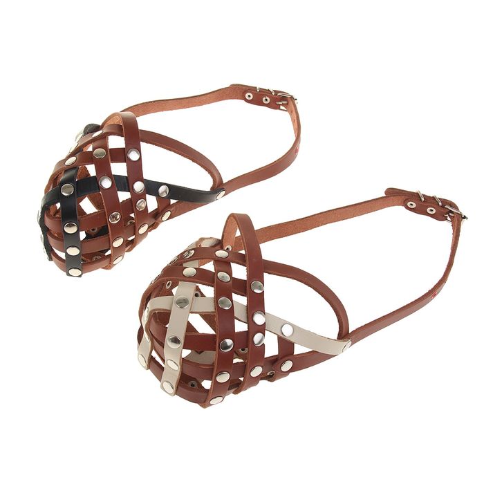 Намордник №3 (длина 8,5, обхват 29 см), микс цветов