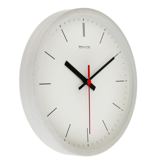 Часы настенные круглые "Датский штрих", белые