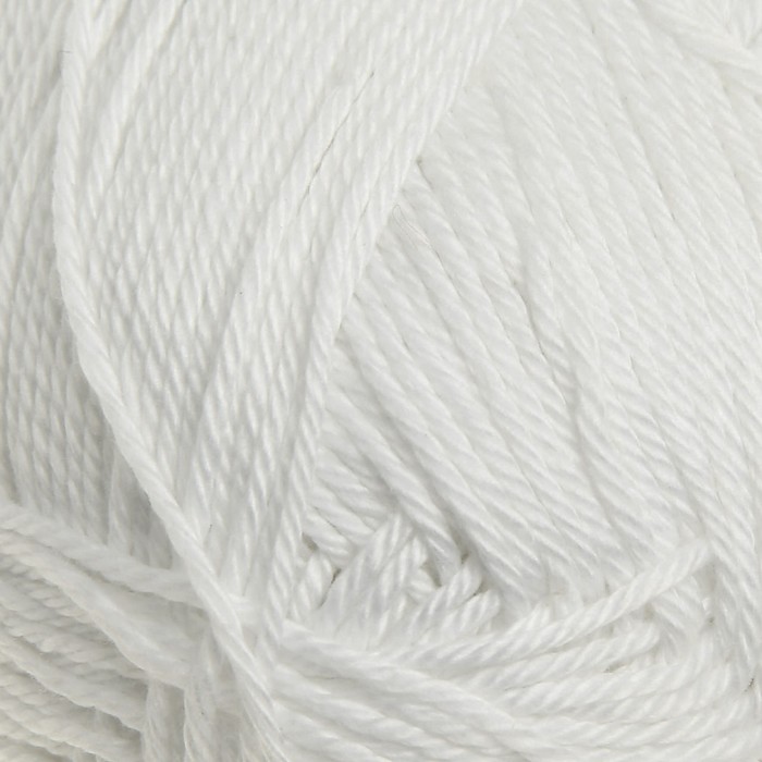 Пряжа "Классический хлопок" 100%мерсеризованный хлопок 250м/100гр (01-Белый)
