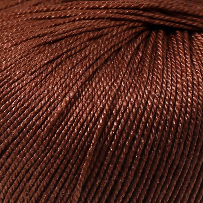 Пряжа "Успешная" 100% мерсеризованный хлопок 220м/50гр (416-Св.коричневый)