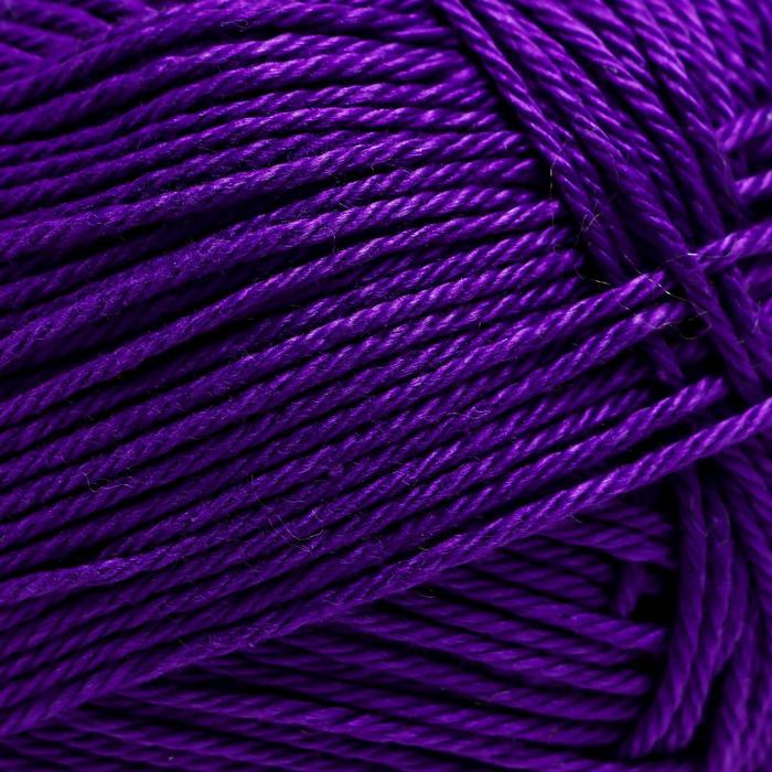 Пряжа "Классический хлопок" 100% мерсеризованный хлопок 250м/100гр (698-Т.фиолетовый)