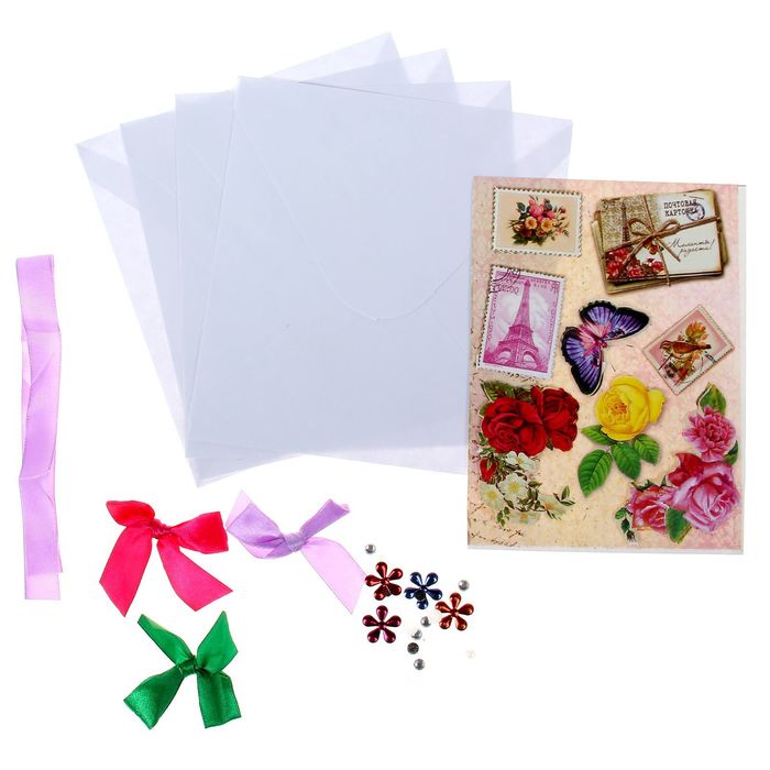 Набор для создания открыток"Летний сад" 29.5 х29.5 см