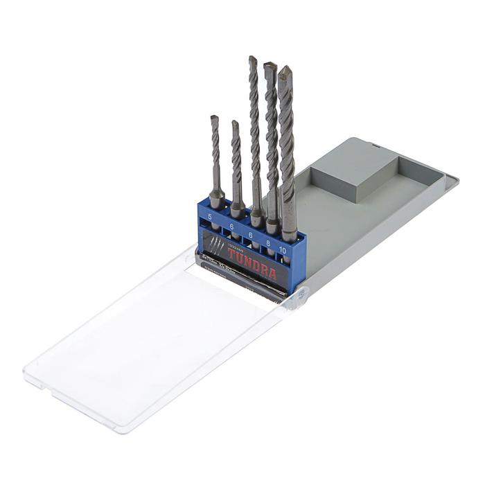 Набор буров TUNDRA, 5 предметов 5х110, 6х110, 6х160, 8х160, 10х160