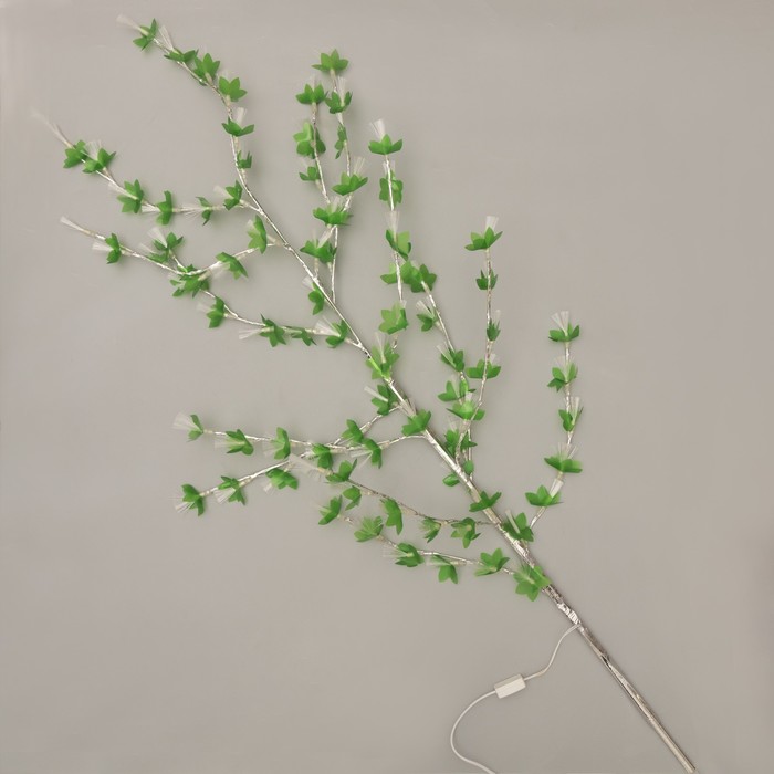 Светодиодный куст улич. 1,5 м, "Цветок павлин", 84 LED, 220V, фиксинг, ЗЕЛЕНЫЙ