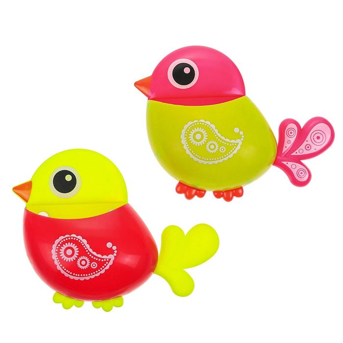 Держатель для зубных щеток, детский, на присоске "Птичка", цвет МИКС