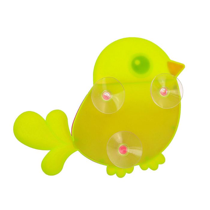 Держатель для зубных щеток, детский, на присоске "Птичка", цвет МИКС