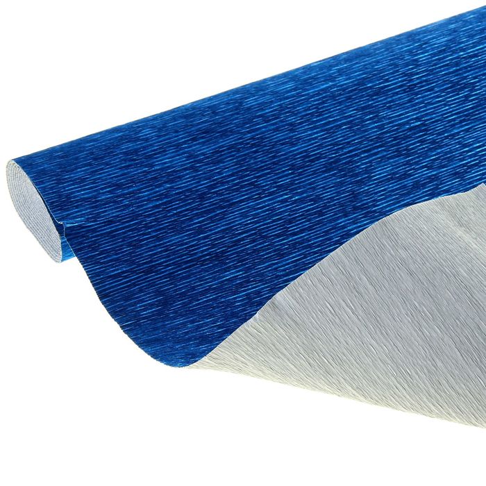 Бумага гофрированная, 805 "Синий металл", 0,5 х 2,5 м