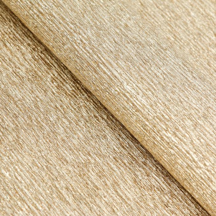 Бумага гофрированная, 806 "Светло-золотой, металл", 0,5 х 2,5 м