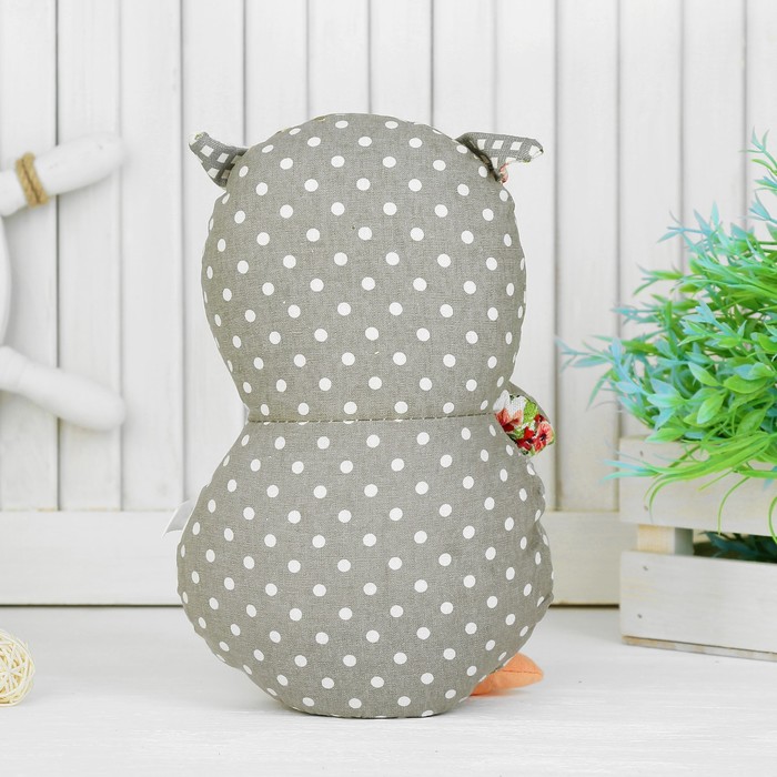 Мягкая игрушка "Совушка", зеленая бабочка