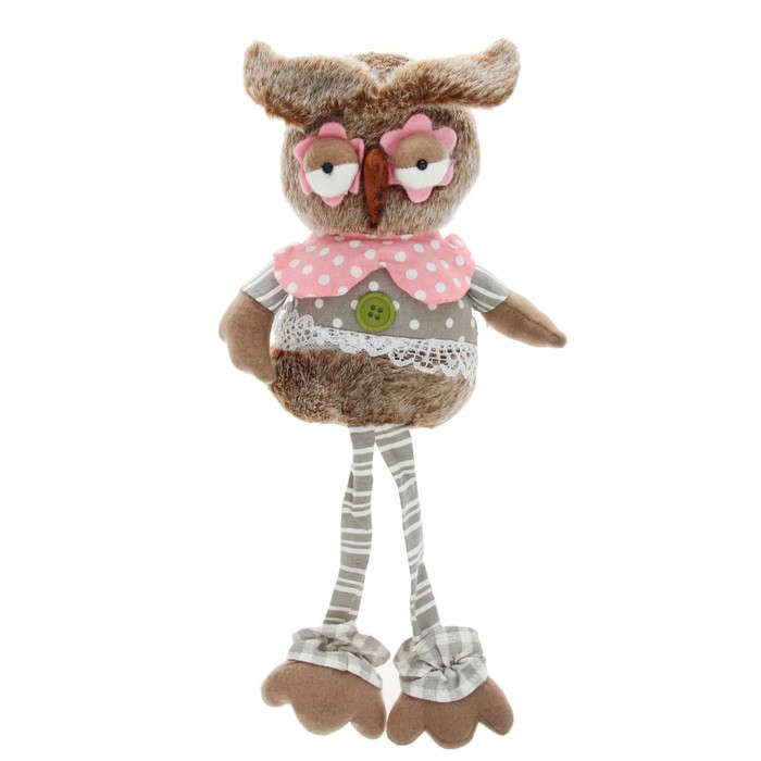 Мягкая игрушка "Совушка", зеленые пуговицы