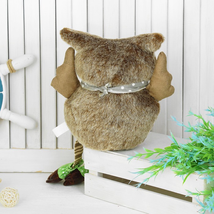 Мягкая игрушка "Совушка", полосатые лапки