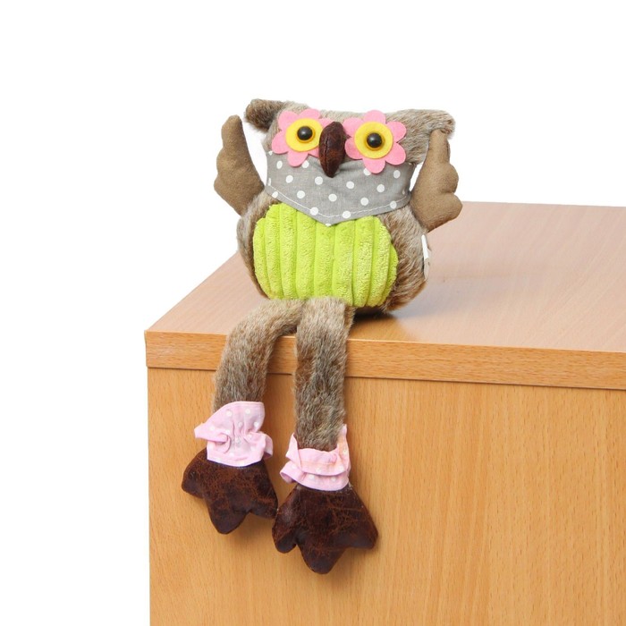 Мягкая игрушка "Совушка", платок в горох