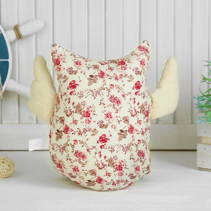 Мягкая игрушка "Совушка", зеленый животик