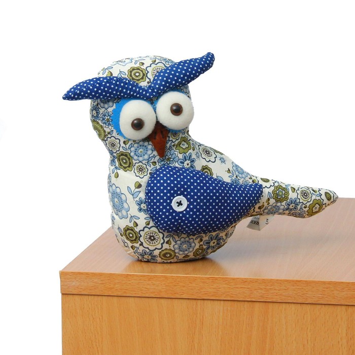 Мягкая игрушка "Совушка", крылья на пуговках