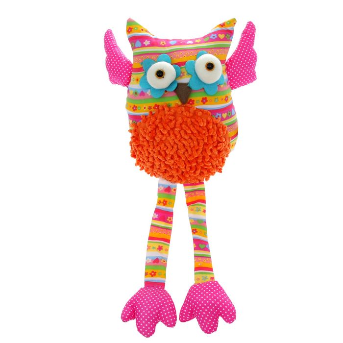 Мягкая игрушка "Совушка", крылья в горошек