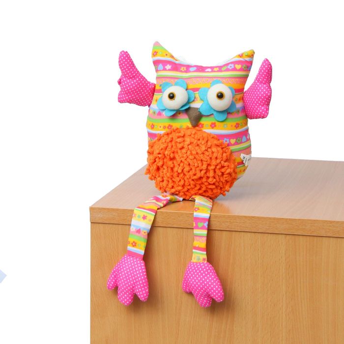 Мягкая игрушка "Совушка", крылья в горошек