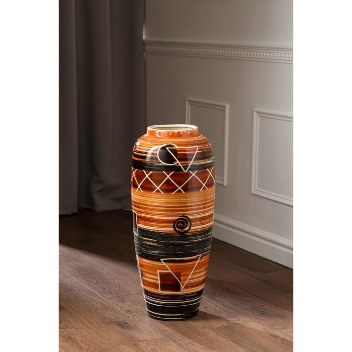 Ваза напольная "Дана" абстракция, геометрия, микс