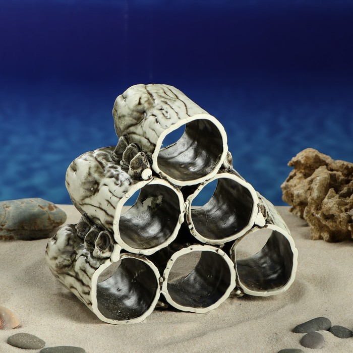 Декорации для аквариума ''Соты" микс