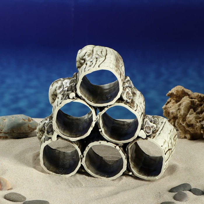 Декорации для аквариума ''Соты" микс