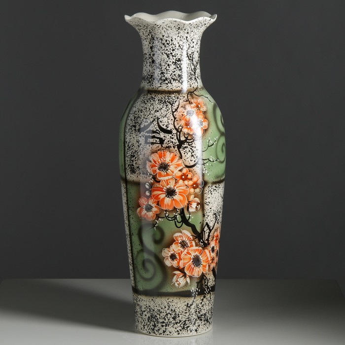 Ваза напольная "Марта" сакура в клетке, микс