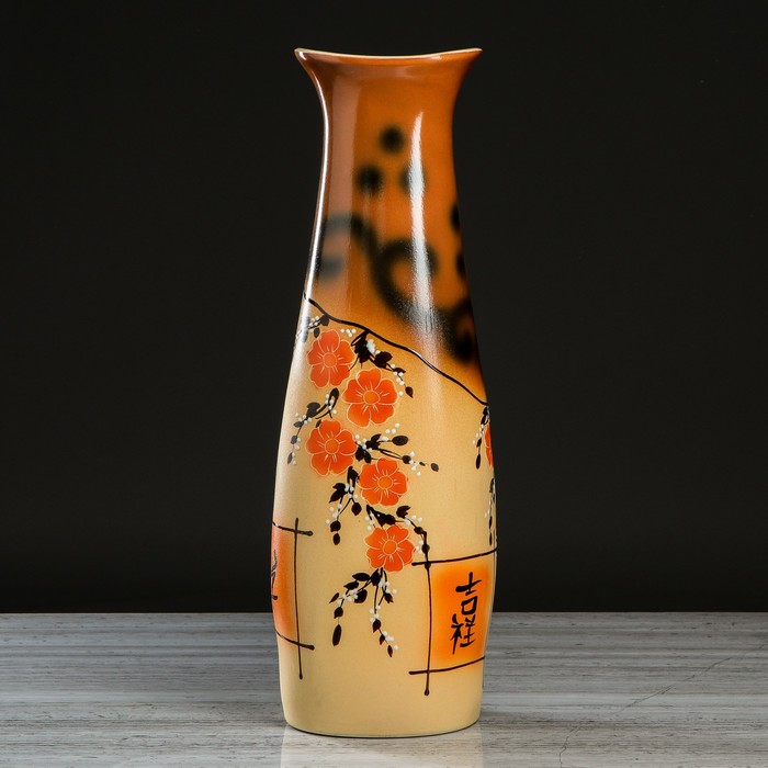 Ваза напольная "Диана" сакура, иероглифы