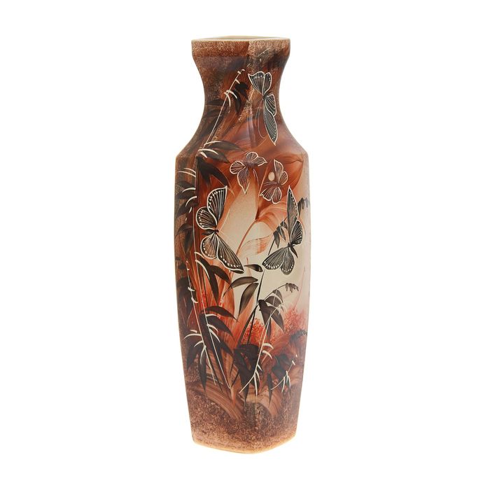 Ваза напольная "Лира" бабочка