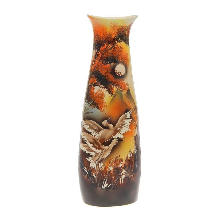 Ваза напольная "Диана" природа, птицы