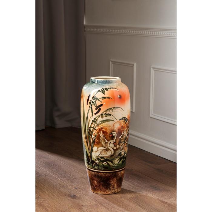 Ваза напольная "Дана" лебеди