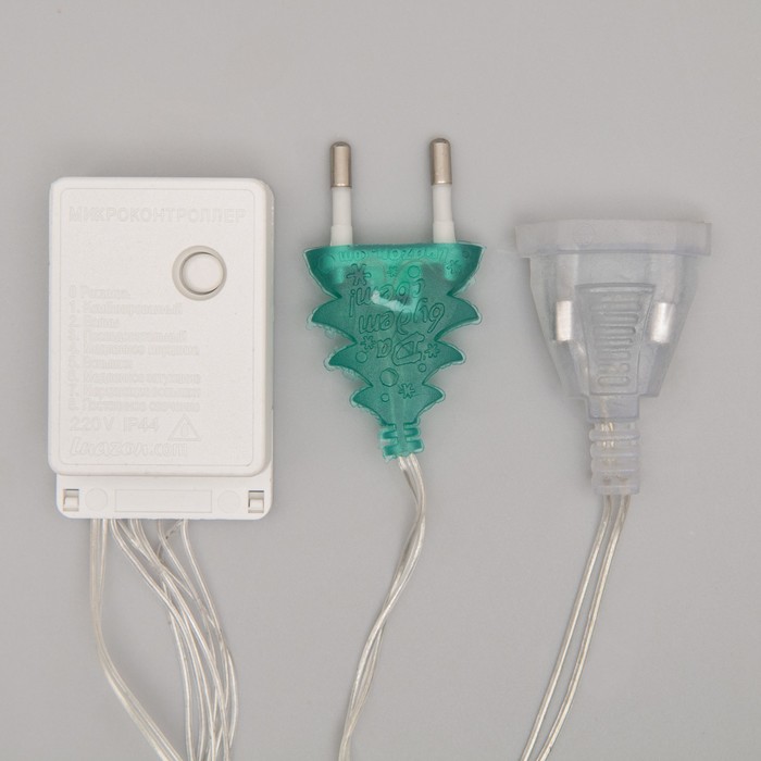 Гирлянда "Бахрома" УМС вилка, Ш:5,2 м, В:0,6 м, Н.С. LED-299-220V, контр. 8 р. ЗЕЛЕНЫЙ