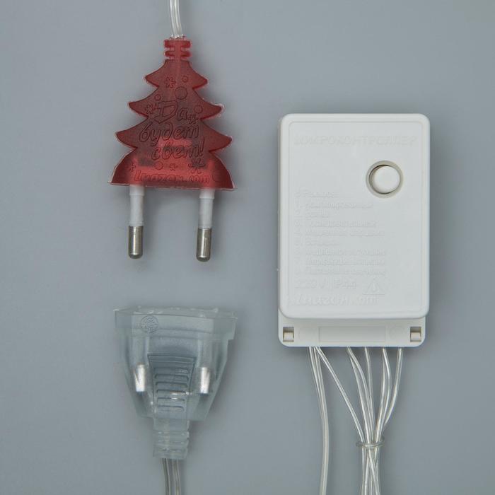 ЗАНАВЕС, УМС вилка Ш:1,5 м, В:1 м, Н.С. LED-180-220V, 8 режимов, МУЛЬТИ