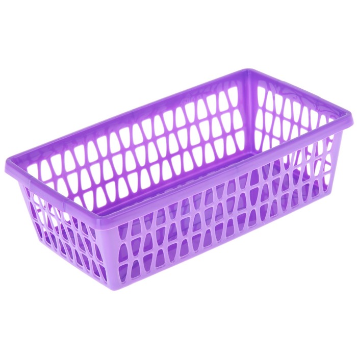 Корзина для хранения "Велетта" прямоугольная 25х14х7 см, цвет МИКС