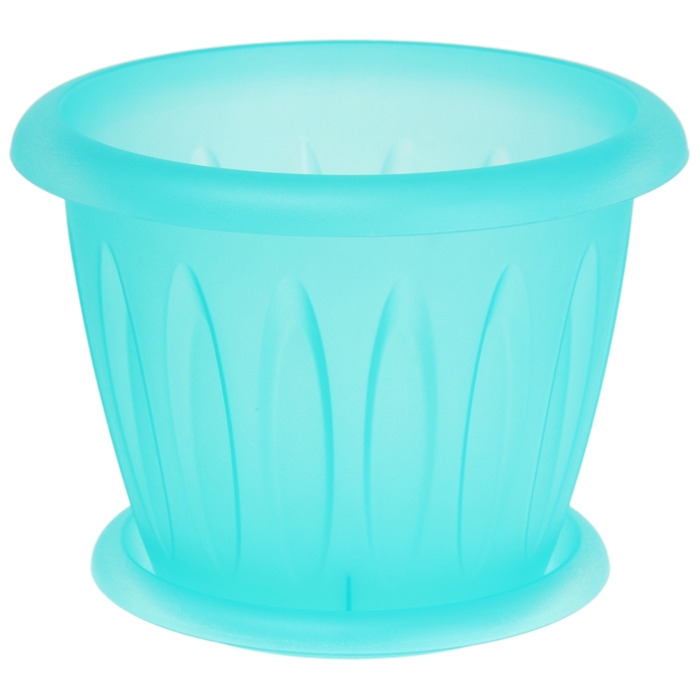 Горшок для орхидей "Фелиция" 1,8 л d=18 см с поддоном, цвет МИКС