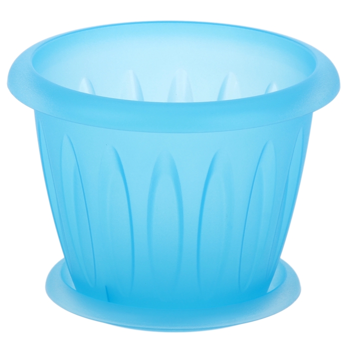 Горшок для орхидей "Фелиция" 1,8 л d=18 см с поддоном, цвет МИКС