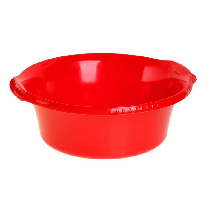 Таз 16 л "Водолей" круглый, цвет красный