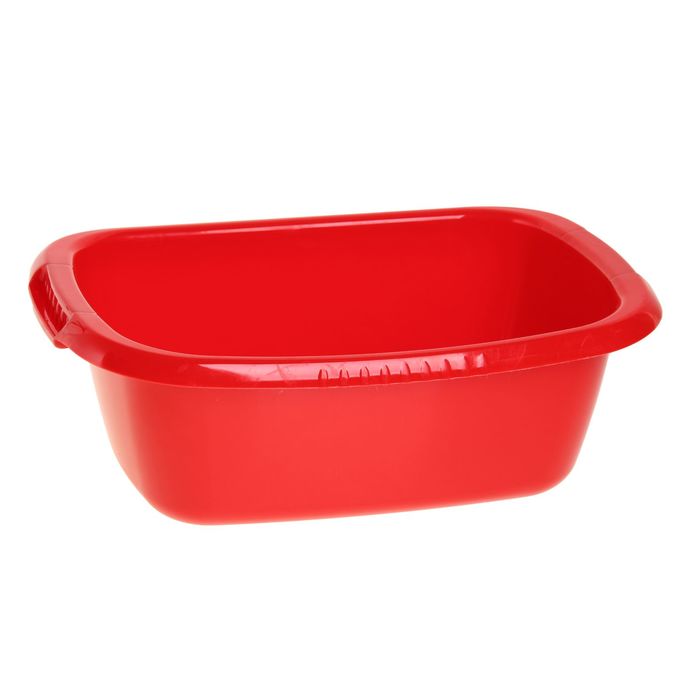 Таз "Водолей" овальный 11 л, цвет красный
