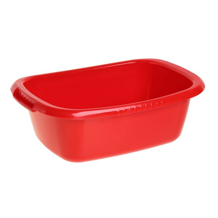 Таз "Водолей" овальный 17 л, цвет красный