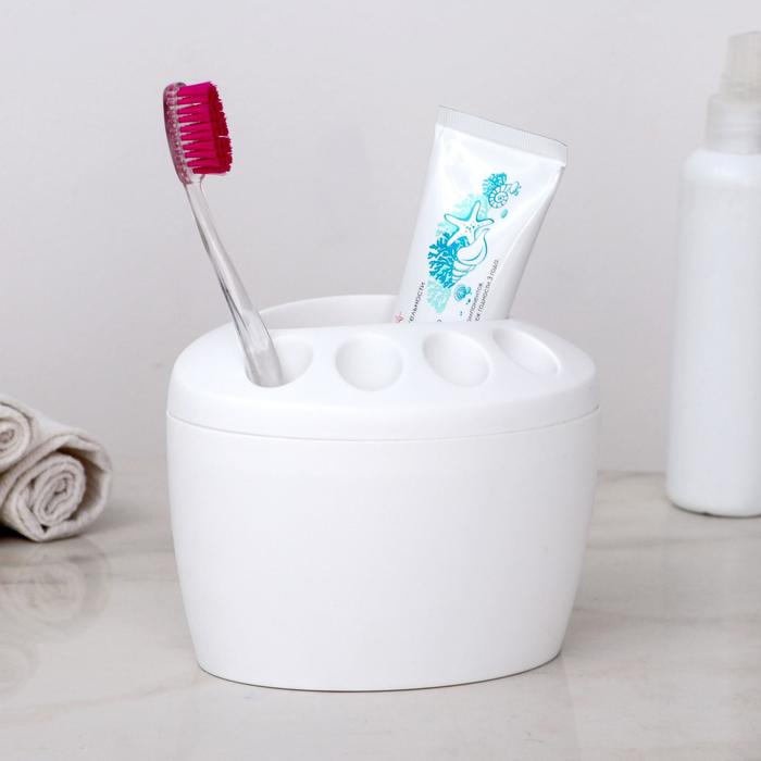 фото Подставка для зубных щёток «камея», цвет микс martika