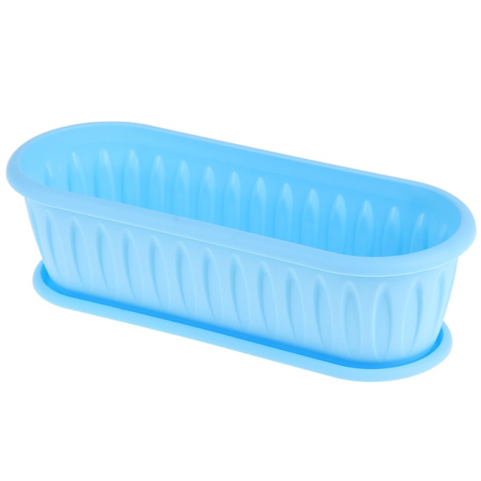 Кактусница "Фелиция" с поддоном, цвет МИКС