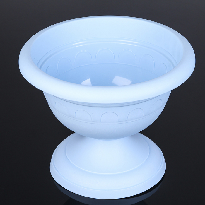 Вазон низкий "Колывань" 3,4 л d=26 см, цвет МИКС